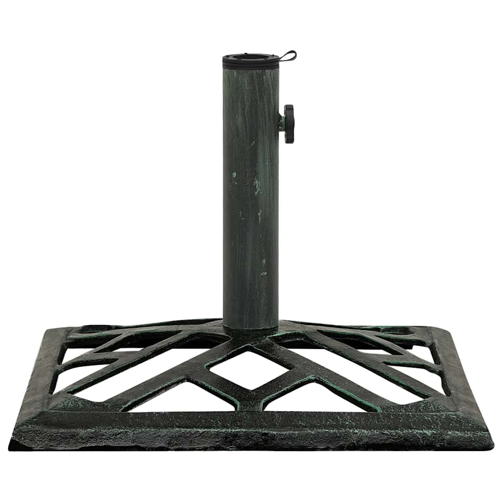 Vidaxl Podstawa Pod Parasol, Zielona, 44X44X31 Cm, Żeliwo