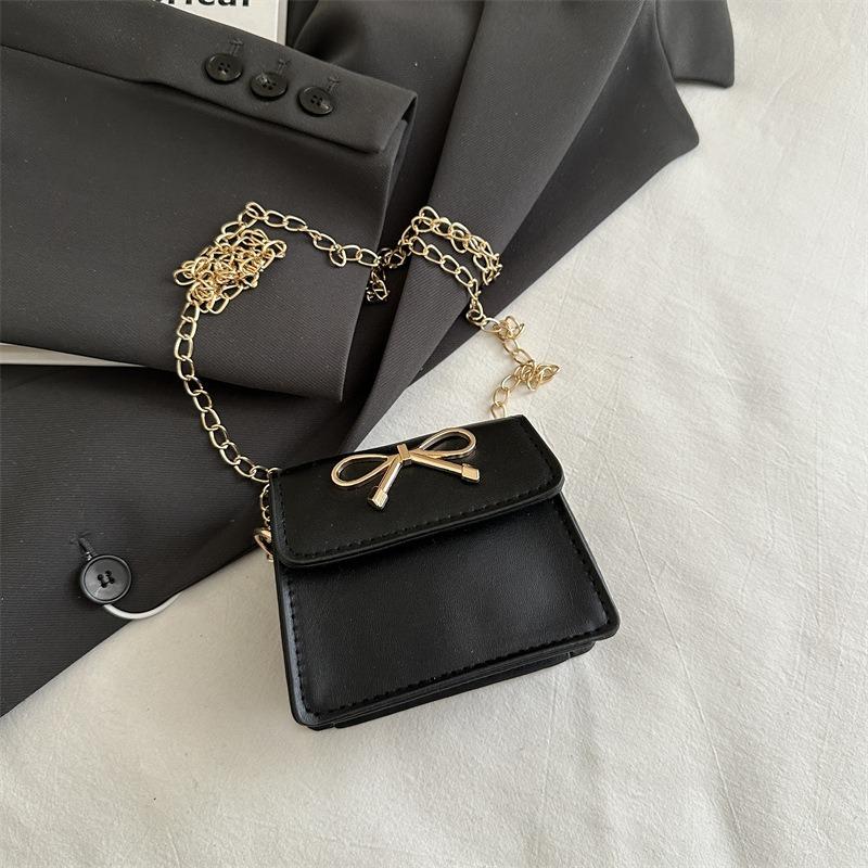 Simple Bow Saddle Bag Women's New Spring and Summer Temperament Shoulder Bag Personalized Fashion Shoulder Messenger Bag