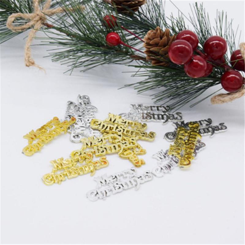 Merry Christmas Tree Ornaments: Small Sign Decorations