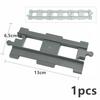 City Train Car Transport Accessorie Straight Curved Uphill Rail Constructing Block Big Dimension Track Railway Brick Compatible Duploes