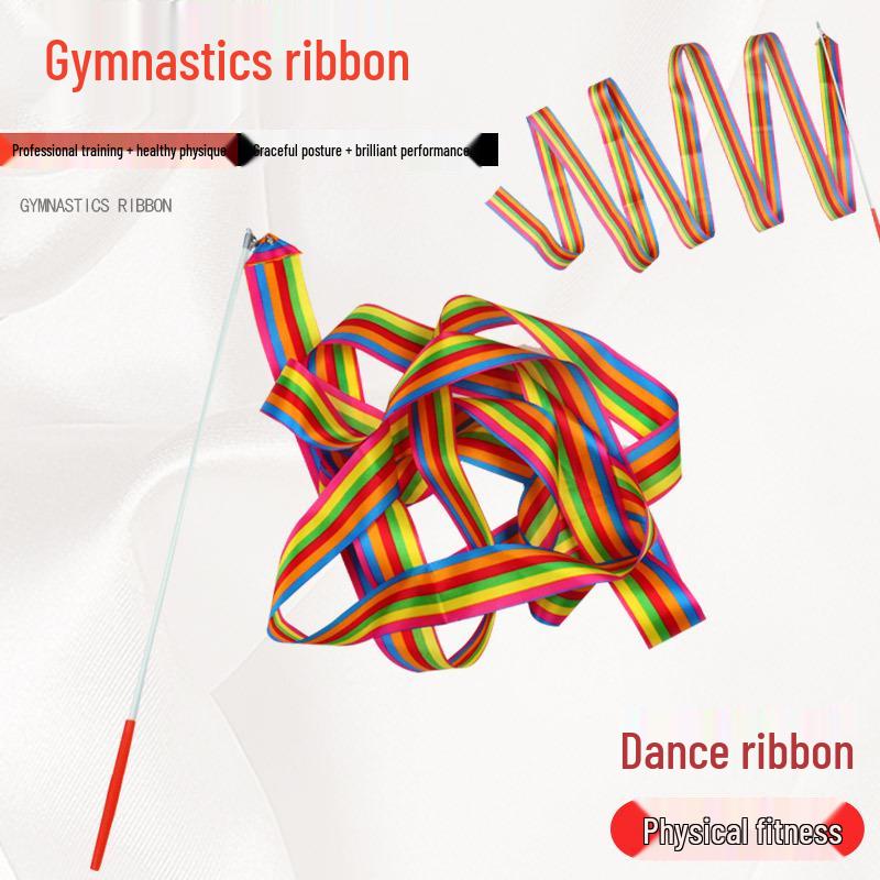 Children's Colorful Dance Ribbon Stick: Early Education Gymnastics Prop