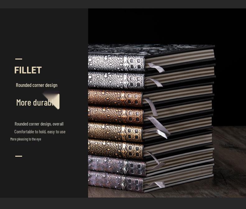 Paladin European Retro Business Diary: Embossed PU Notebook