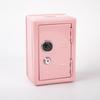 Mini Metal Piggy Bank with Password Combination Lock & Key Portable Small Money Safe for Kids Student Dorm Storage Use