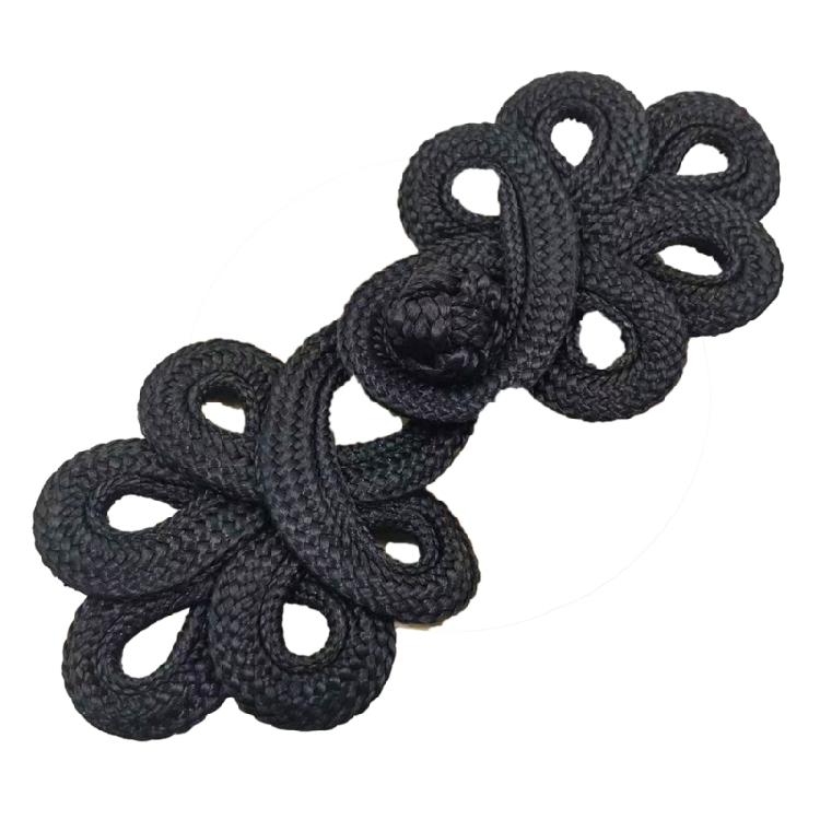 

Butterfly Cheongsam Frog Buttons Closure Sewing Buttons Fasteners for DIY Sewing чорний