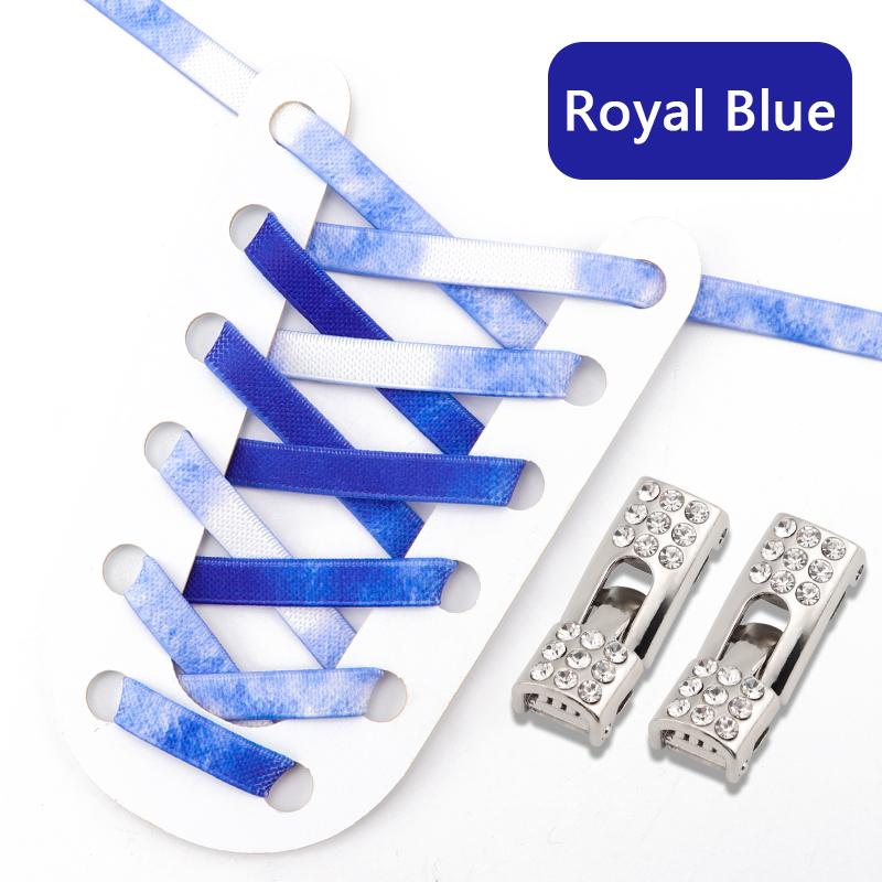 Diamond Cross Lock Shoelaces Rainbow Elastic Flat Laces Sneakers Without Ties Kids Adult No Tie Shoe Laces Rubber Bands Shoelace