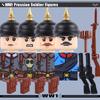 WW1 Military Series Vehicles Building Blocks Artillery Howitzer Soldier Figures Accessories British Italian Field Gun Bricks Toy