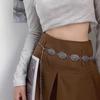 Women Waist Chain Bohemia Style Adjustable Denim Belt Alloy Polished Edge Waist Strap Jewelry Accessories