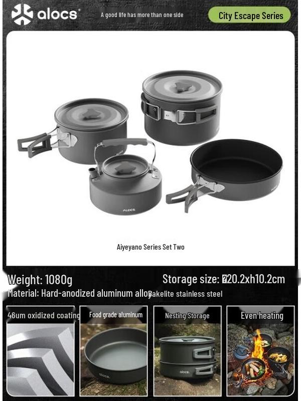 ALOCS City Escape Cookware Set 2
