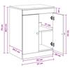 Bathroom Cabinet Artisan Oak 54 X 41 X 70 Cm Particleboard