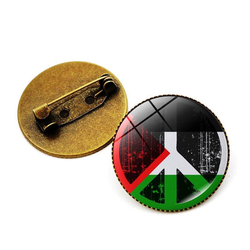 Premium Zinc Alloy Palestine Flag Brooch Pin Unique And Stylish Accessory For Bags And Jewelry Wholesale