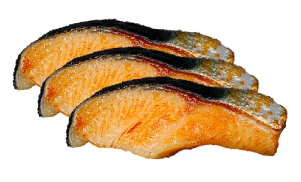 Speed Mao Delicious Grilled Salmon Fish Food Set of 3 Samples,