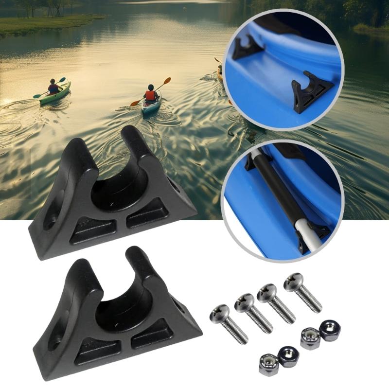 2Pcs Paddle Boats Holder Keeper for Inflatable Boats Plastic Oars Holder Clip, Kayaks Paddle Holder Clip Replacements