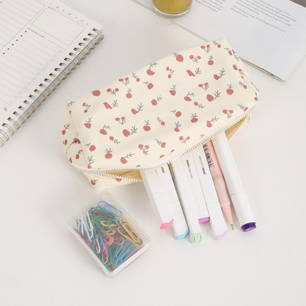Multifunctional Pen Bag Large Capacity Stationery Organizer High Quality Pencil Case  Gift