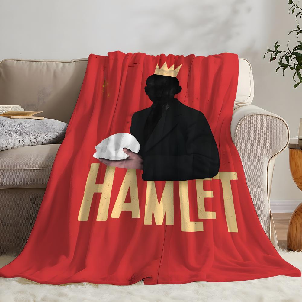 Drama Hamlet Throw Flannel Throw Blanket: Soft Kid-Friendly Warm Anti-Static All Season Washable Couch Bed Home