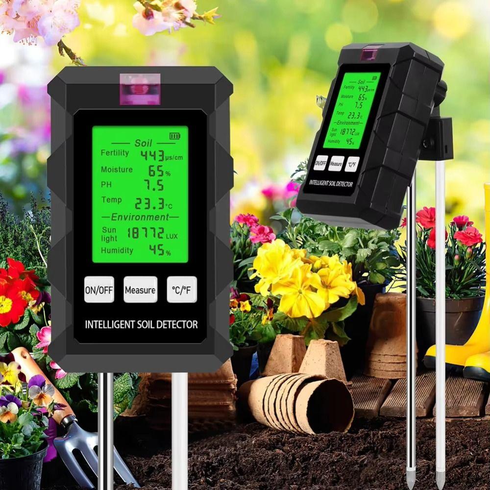 LCD Display Soil PH Tester Humidity Detection Soil Moisture Meter  Potted Plant Care