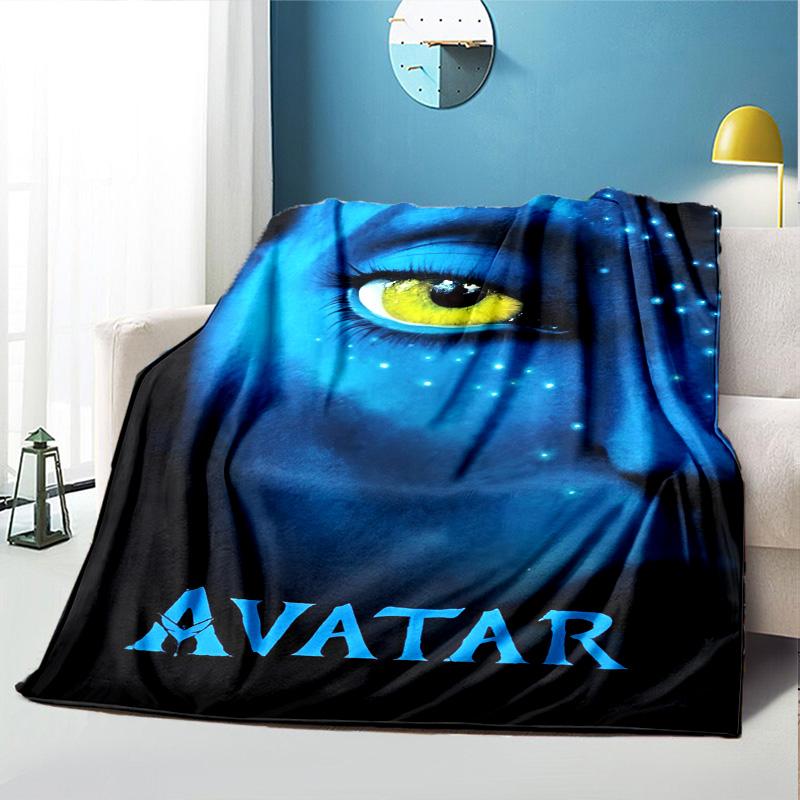 Avatar Pattern Blanket for Home Decoration, Bed, Sofa, Car Travel, Camping, Suitable for All Seasons, Birthday Christmas Gift