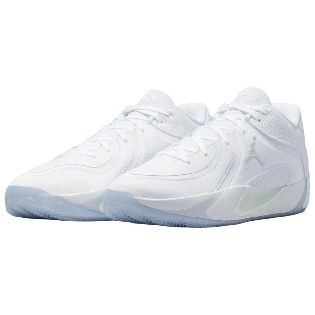 Jordan Tatum 4 Support Basketball Shoes Unisex White Light Blue HQ4613-102