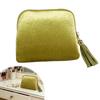 Portable Fringe Zipper Jewelry Bag Multi Layer Storage Pouch for Crystal Bracelets Pearl Bracelets Necklaces Earrings Travel Jew