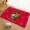 R-Rilakkuma Anime Floor Mat Floor Mat Soft Flannel Non-Slip Door  Rug for Living Room