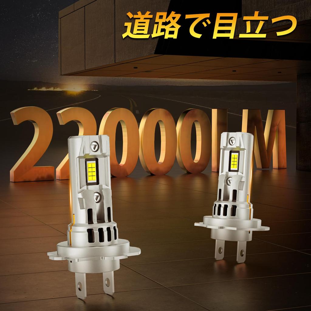 AILEO H7 LED Scheinwerferlampen 6500K Kaltweiß, Hohe Helligkeit, Eingebauter CAN-Bus, IP68, 2er-Pack