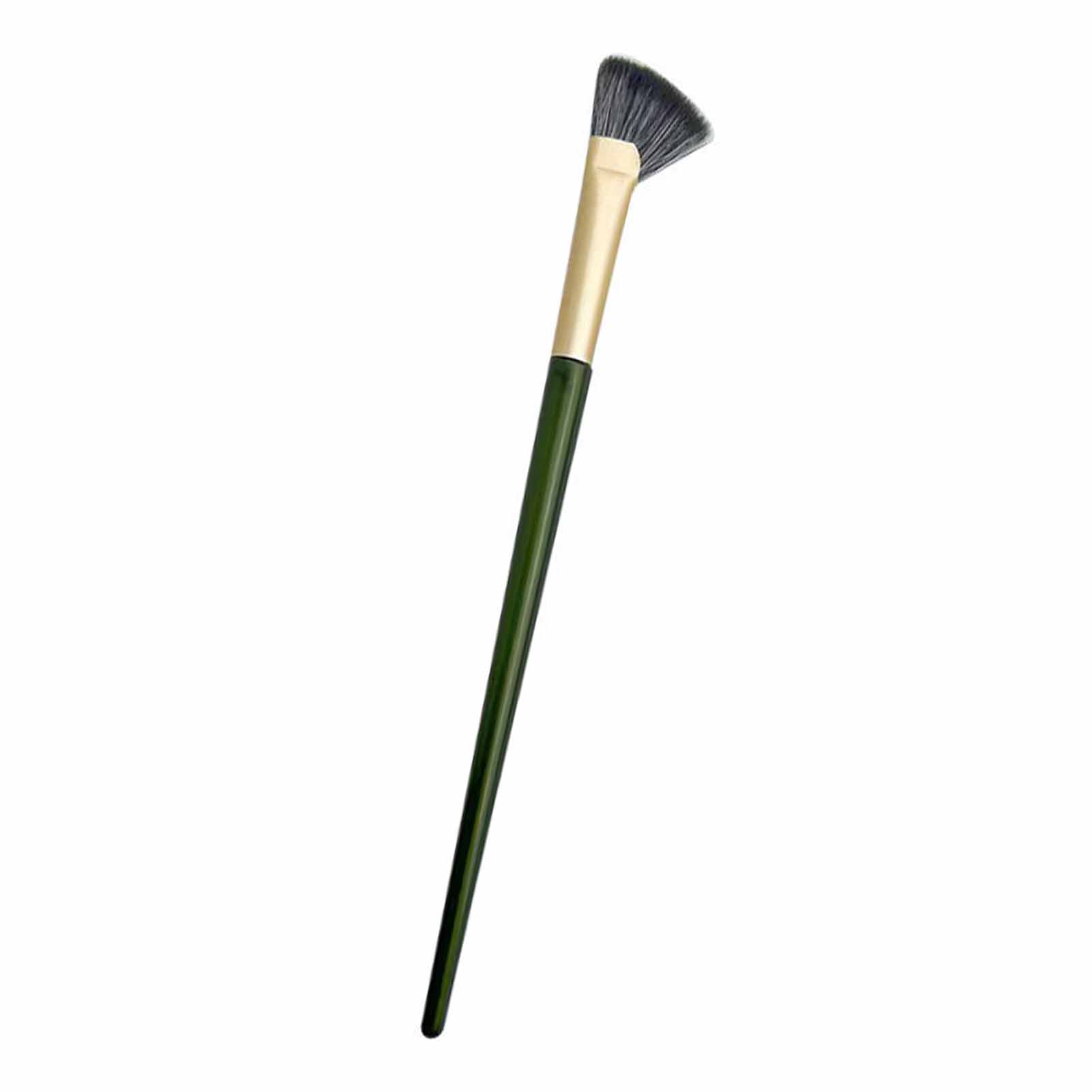 

Кисть для теней для носа в форме полувеера, скошенная кисть для макияжа с мягкой щетиной, кисть для контура носа для начинающих чёрный