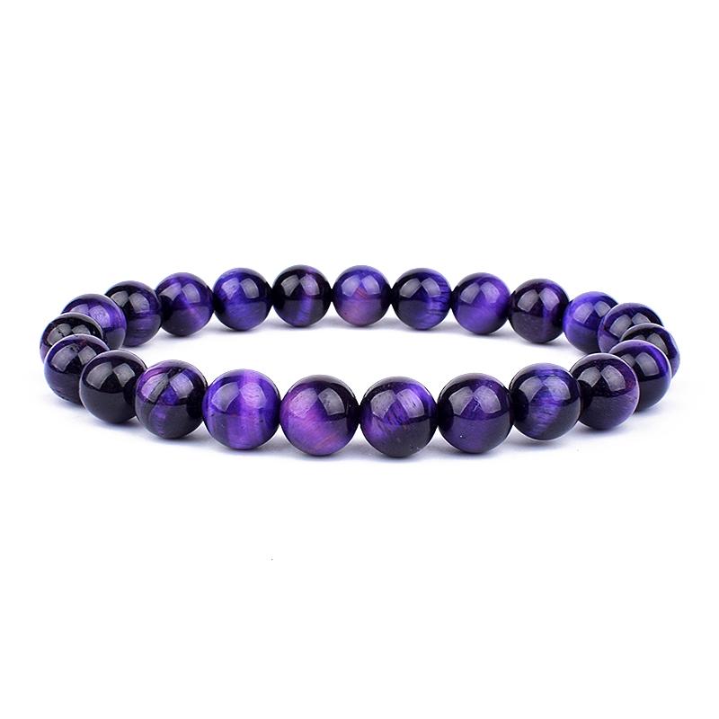 Natural Tiger Eye Beads Bracelet Hematite Stone Beaded Yoga Energy Bracelet for Women Men Charm Jewelry Gifts Pulsera de hombre