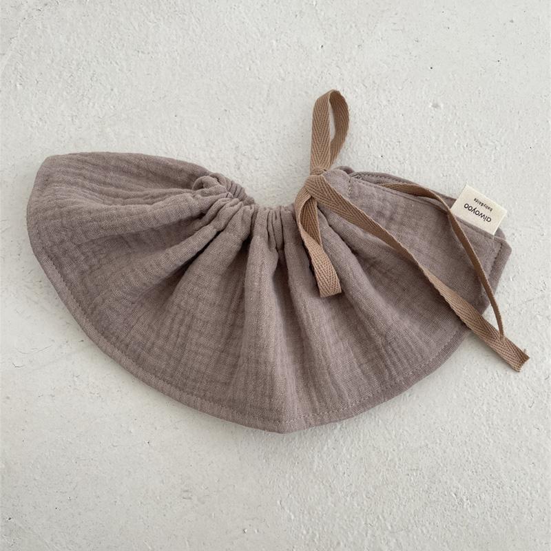 4Layers Cotton Gauze Baby Bibs Toddlers Newborns Printing Ruffle Feeding Burp Cloths Apron Baby Saliva Towel Drool Bib