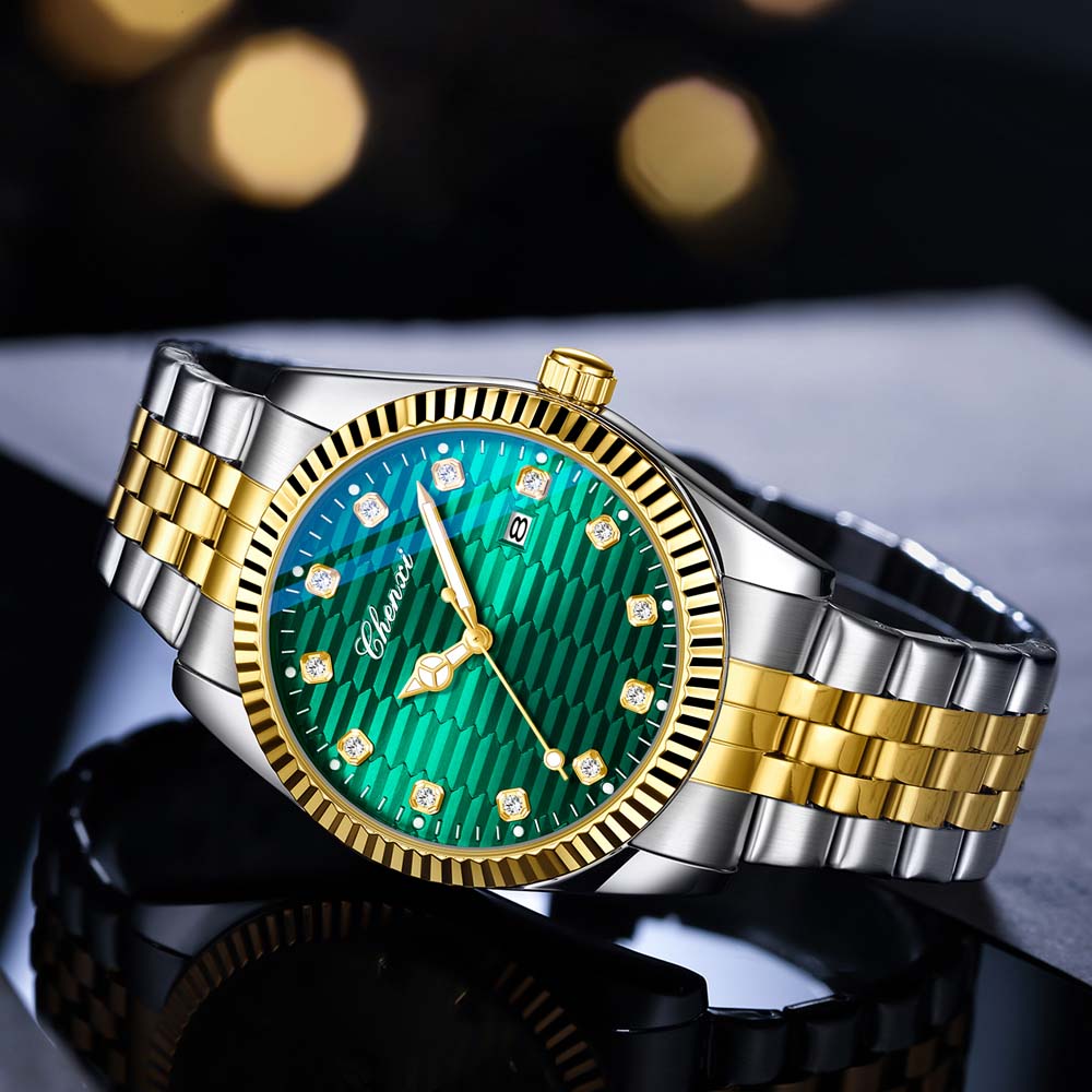 CHENXI Men's Classic Watch Date Display Stylish Men's Wristwatch Steel Bracelet Quartz Watch Male Clock Relojes Para Hombres