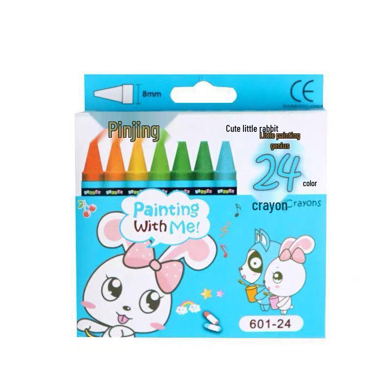 Kindergarten Oil Pastel Crayons: 8, 12, 24 Colors - Back-to-School Stationery, Party Favors, Drawing & Graffiti