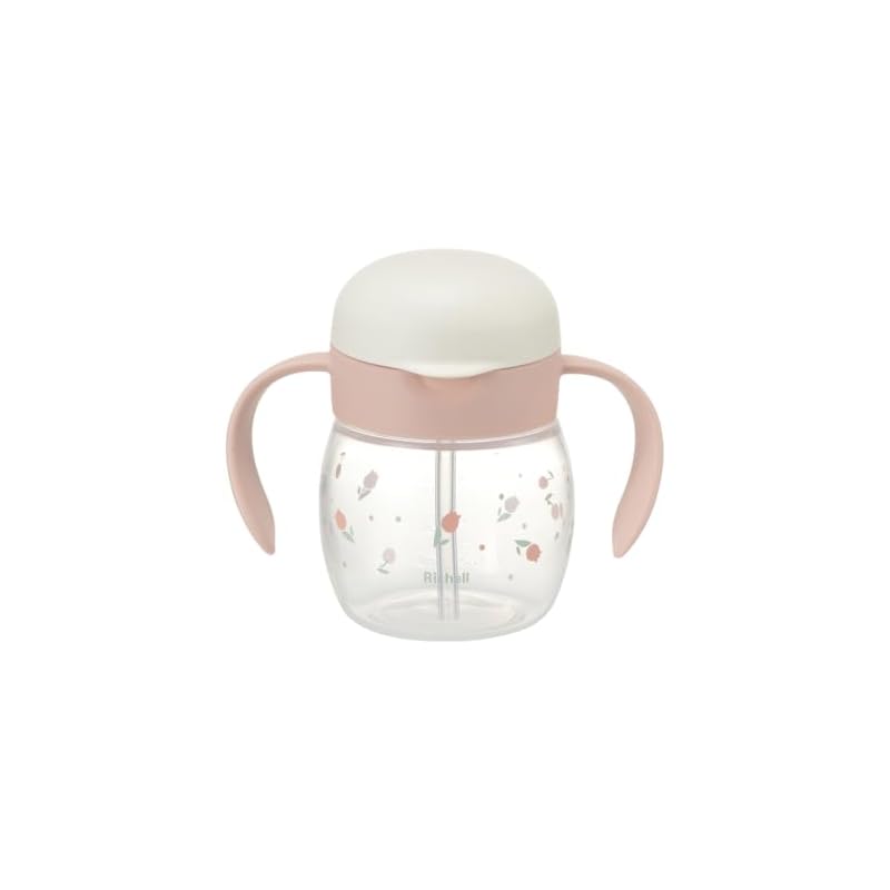 Richell Try Leak-Free Straw Mug® Tulip 270ml (Suitable for Babies 7 Months and Up) Spill-proof Polypropylene 120763