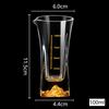 Crystal Liquor Spirits Shot Glasses Share Pot with Scale Wine Glasses Whiskey Glass Spirits Vodka Brandy Wine Dispenser