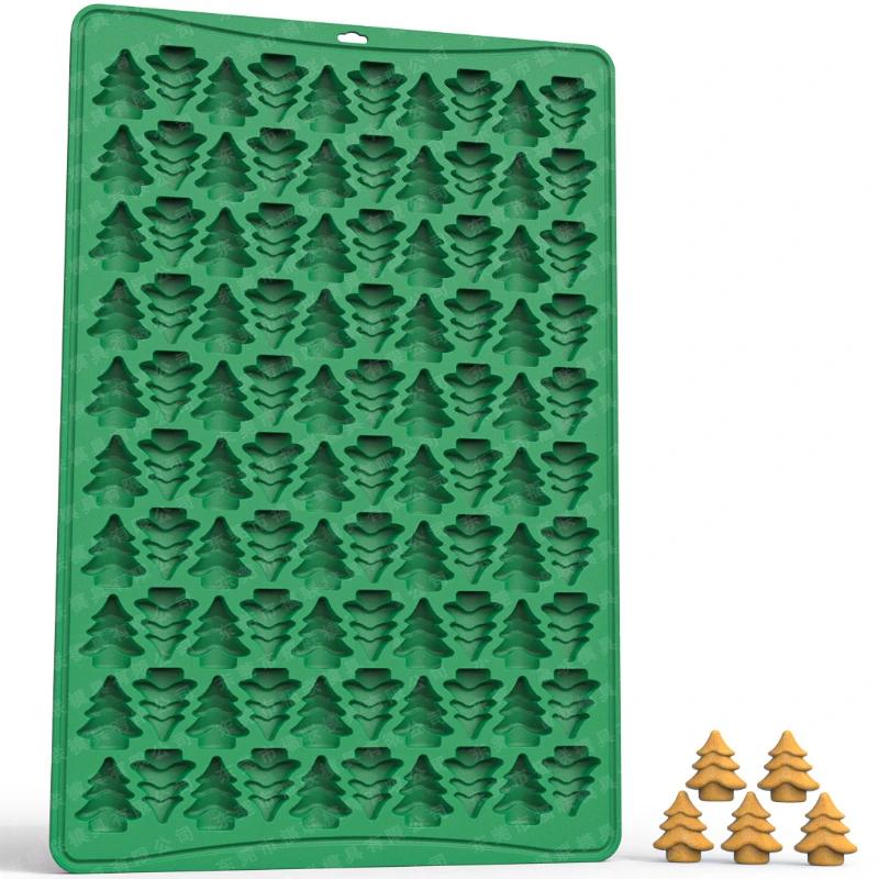100 otvorů Vánoční strom Perníkový muž Krůta Lebka Pečicí forma Krmivo pro domácí mazlíčky Forma na sušenky Čokoládová sušenka Silikonová forma