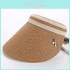 Fashionable Korean Bowknot Top Hat Straw Hat Duck Tongue Hat Women's Summer Sun Hat Beach Hat