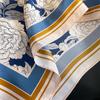 Retro New Printed Spring and Autumn Summer Mulberry Silk Square Scarf Fashionable Age-reducing Style Versatile High-end Silk Scarf for Women