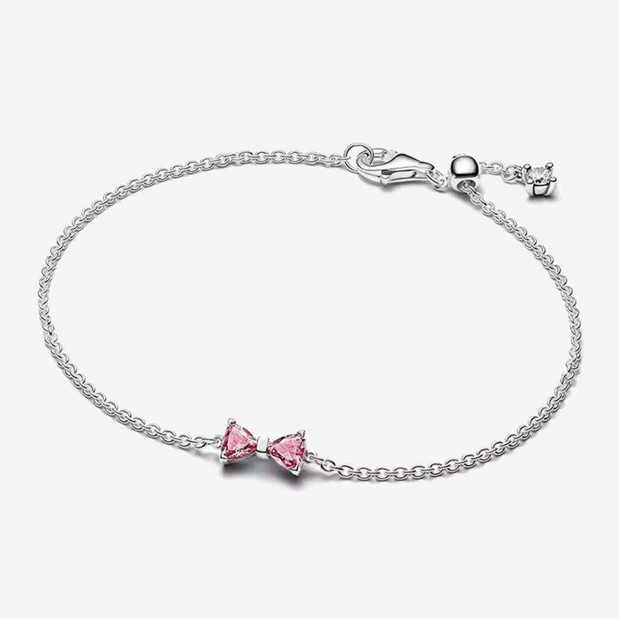 Neues 925er Silber Funkelndes Herz zu Herz Ewige Rose Tennis Schiebearmband Mode DIY Charme Schmuck Exquisites Geschenk