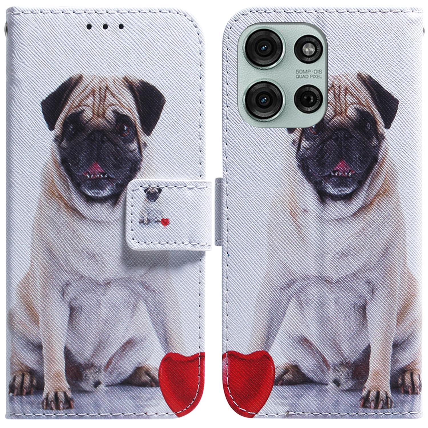 

For Motorola Moto G75 5G Wallet Case Pattern Print Leather Phone Cover F