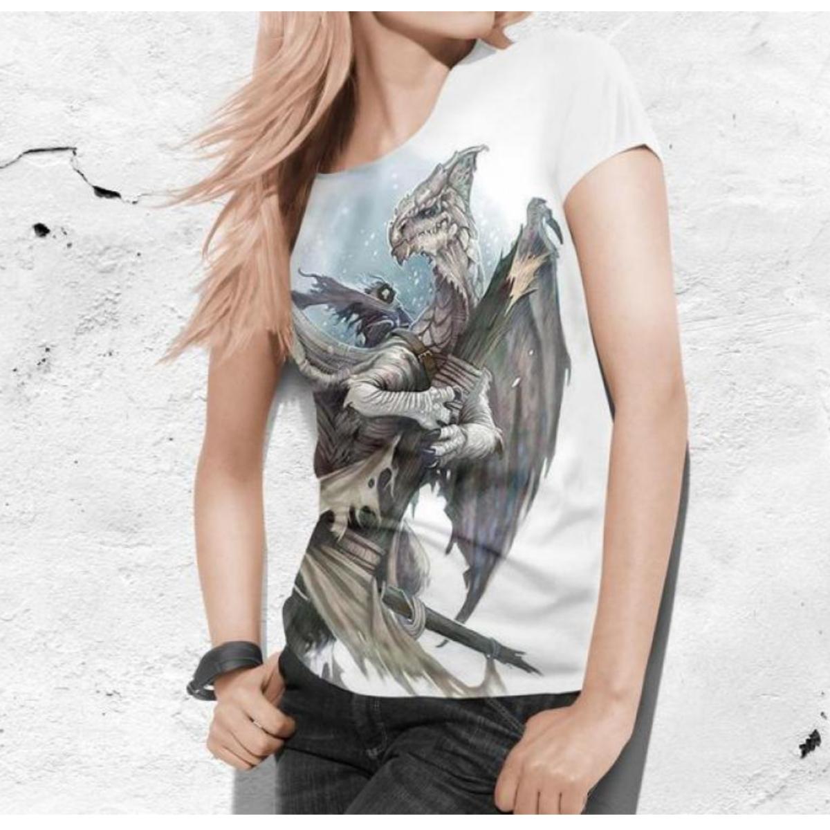 Женская футболка с милыми мультяшными животными — фото 7