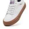 Puma Court Classic Series Vulc Fabric Synthetic Leather Retro Fashion Casual Lightweight Low-Top Sneakers Women Sneakers White Purple 395020-10