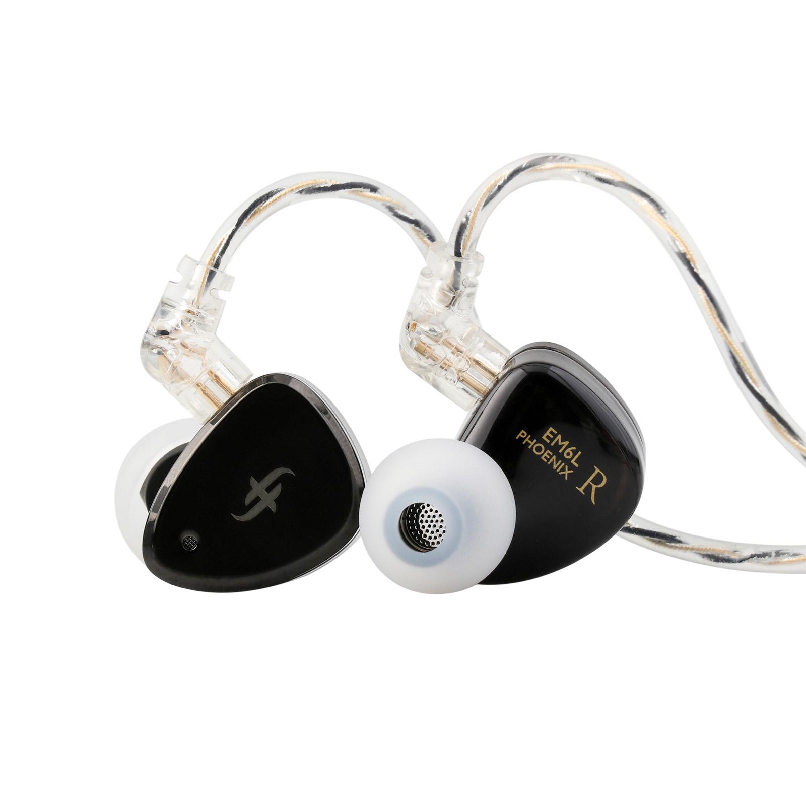 

HiFi мониторные наушники EM6L 3,5 мм штекер внутриканальные игровые наушники IEM гарнитура проводные наушники, 1DD+4BA