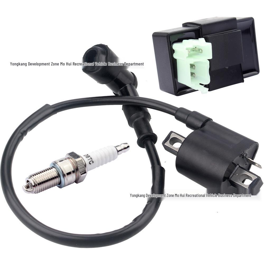 High-Voltage Ignition Coil & Spark Plug for Off-road Motorcycle, ATV, Four-wheel Beach Buggy (CG125-250cc) Accessories
