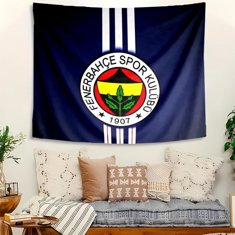 Fenerbahçe Spor Kulübü Tapestry Wall Hanging Room Background Cloth Home Decor Beach Mat Yoga Mat Sofa Bed Sheet