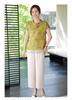 2026 New Chinese Style Summer Top for Middle-aged and Elderly Women - Stylish Small Shirt Set
