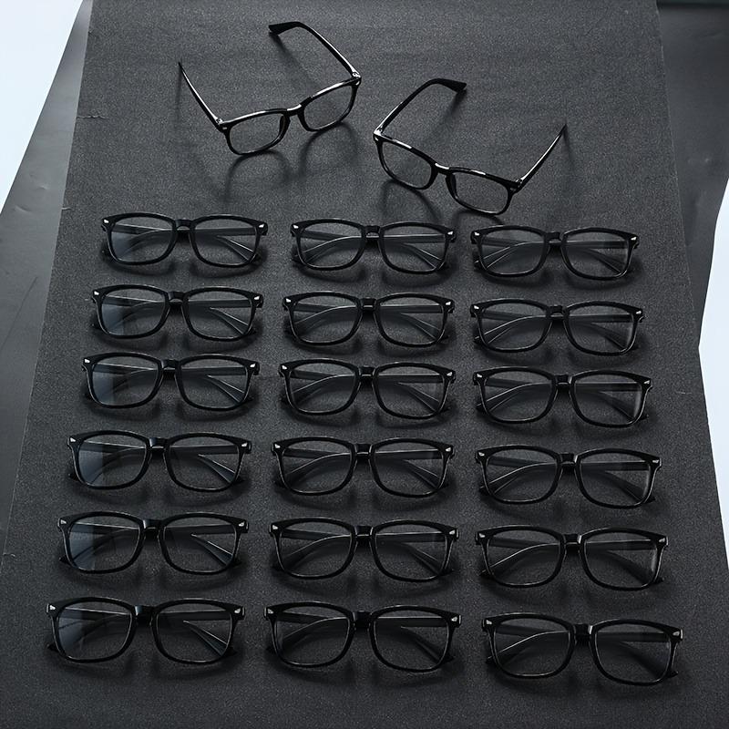 20 PCS Casual Square Frame Daily Glasses Fashion Anti-Blue Light Clear Glasses For Daily Office Reading Life