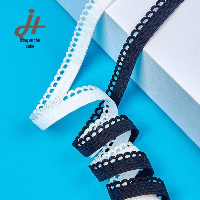 1cm Crescent Lace Elastic Webbing for Skirts & Underwear Edge Trim