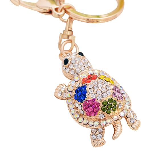 

Брелок черепашка из горного хрусталя в ассортименте разноцветный