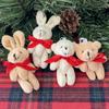 Mini Bear Rabbit Teddy Bear Bunny Doll Keychain Teddy Bear