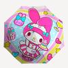 1pc My Melody Automatic Opening Folding Umbrella with Blue Bow Design - Perfect for Fans, Travel, Everyday Use, and Festive Gifts!K036