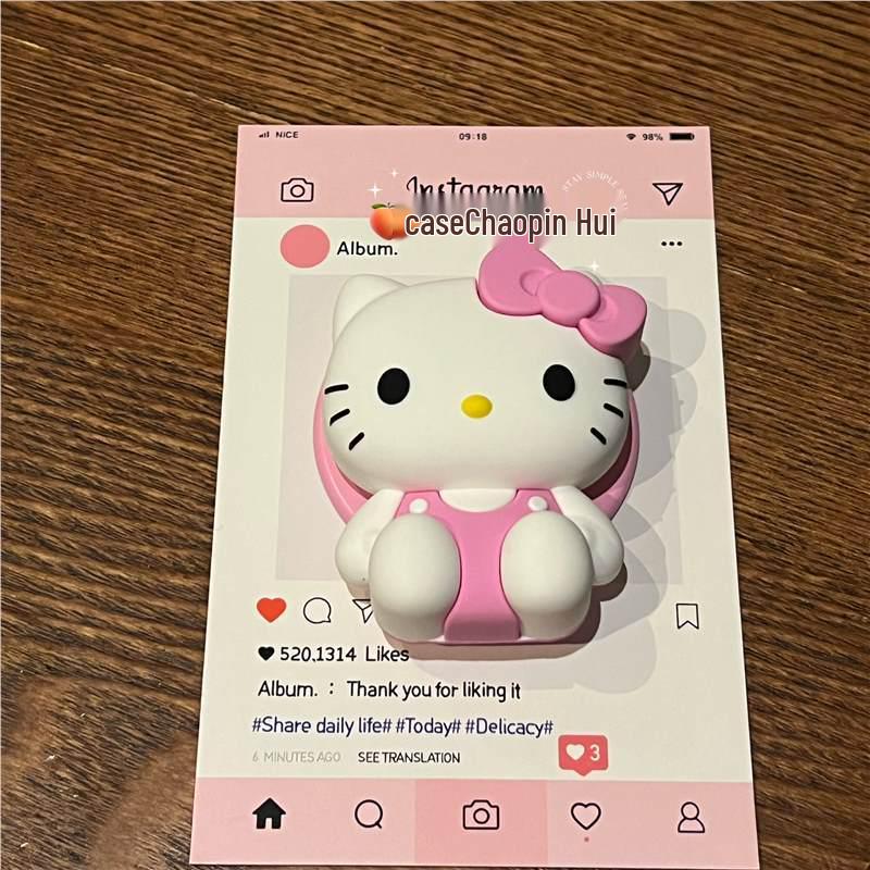 Hello Kitty Magnetic Retractable Stand - Universal PopSocket-Compatible Adjustable Adhesive Stand Standard