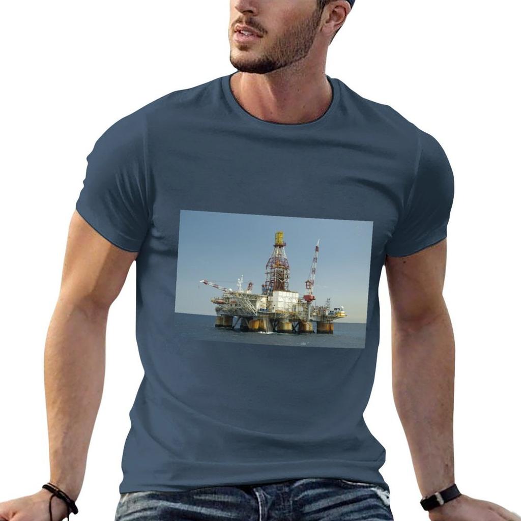 Ocean Oil Rig Tshirt Unisex T Shirts High Quality Luxury Brand Unisexs Graphic T Shirts T Shirt For Unisex Tshirt