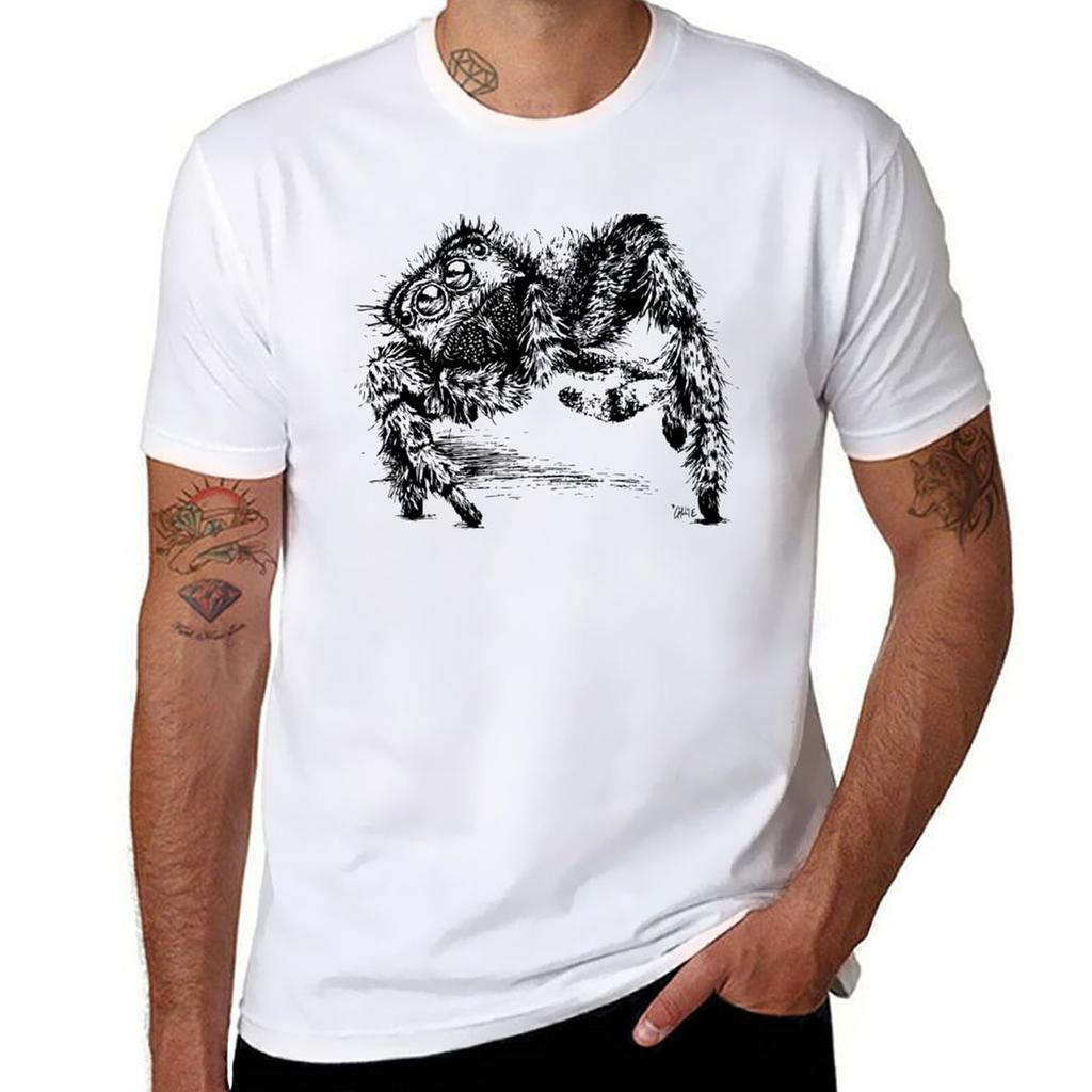 Jumping Spider Encounter TShirt Fashion Pattern Printed Tee Shirt